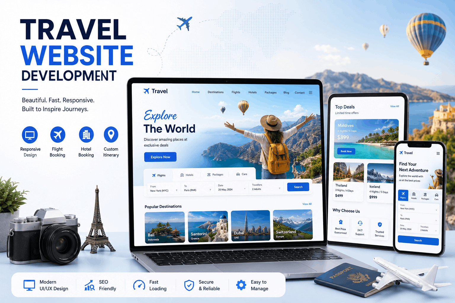 travel website development company in delhi ncr