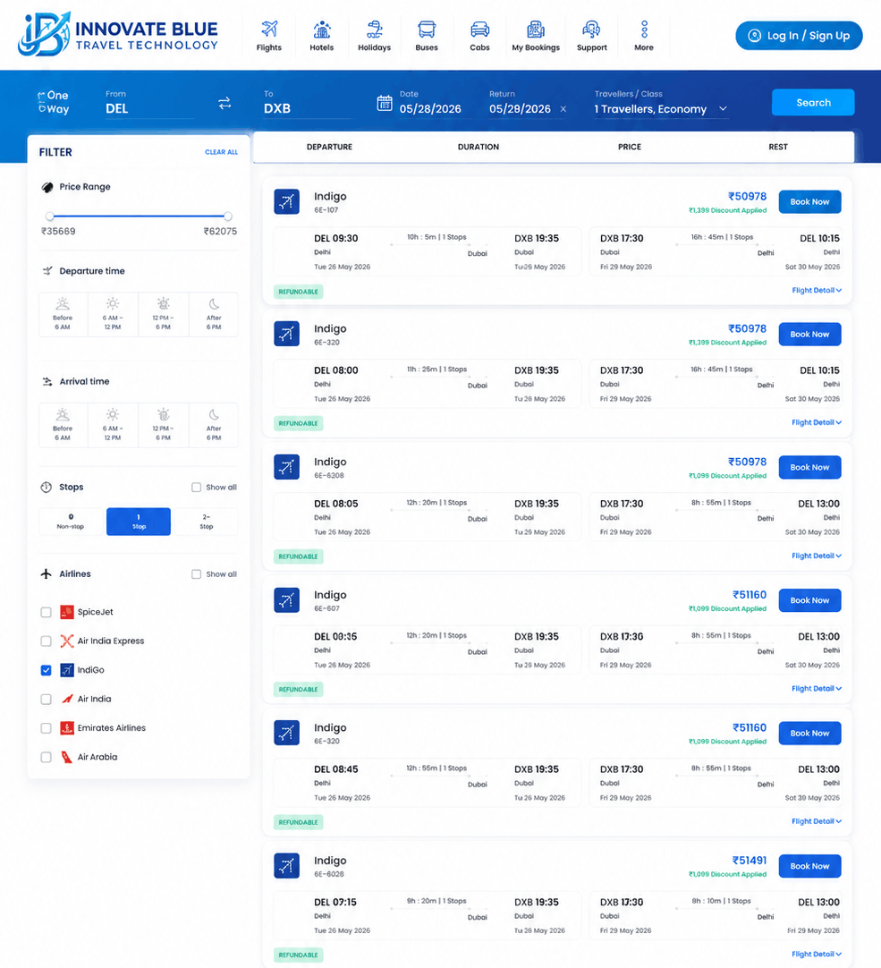 B2C Travel Portal Development in Delhi NCR