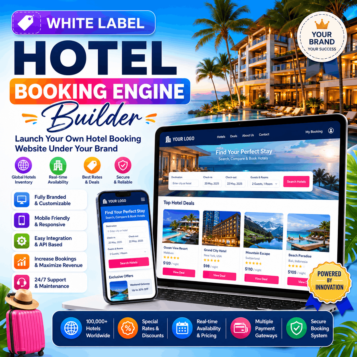 White Label Hotel Booking Engine Builder in Delhi NCR