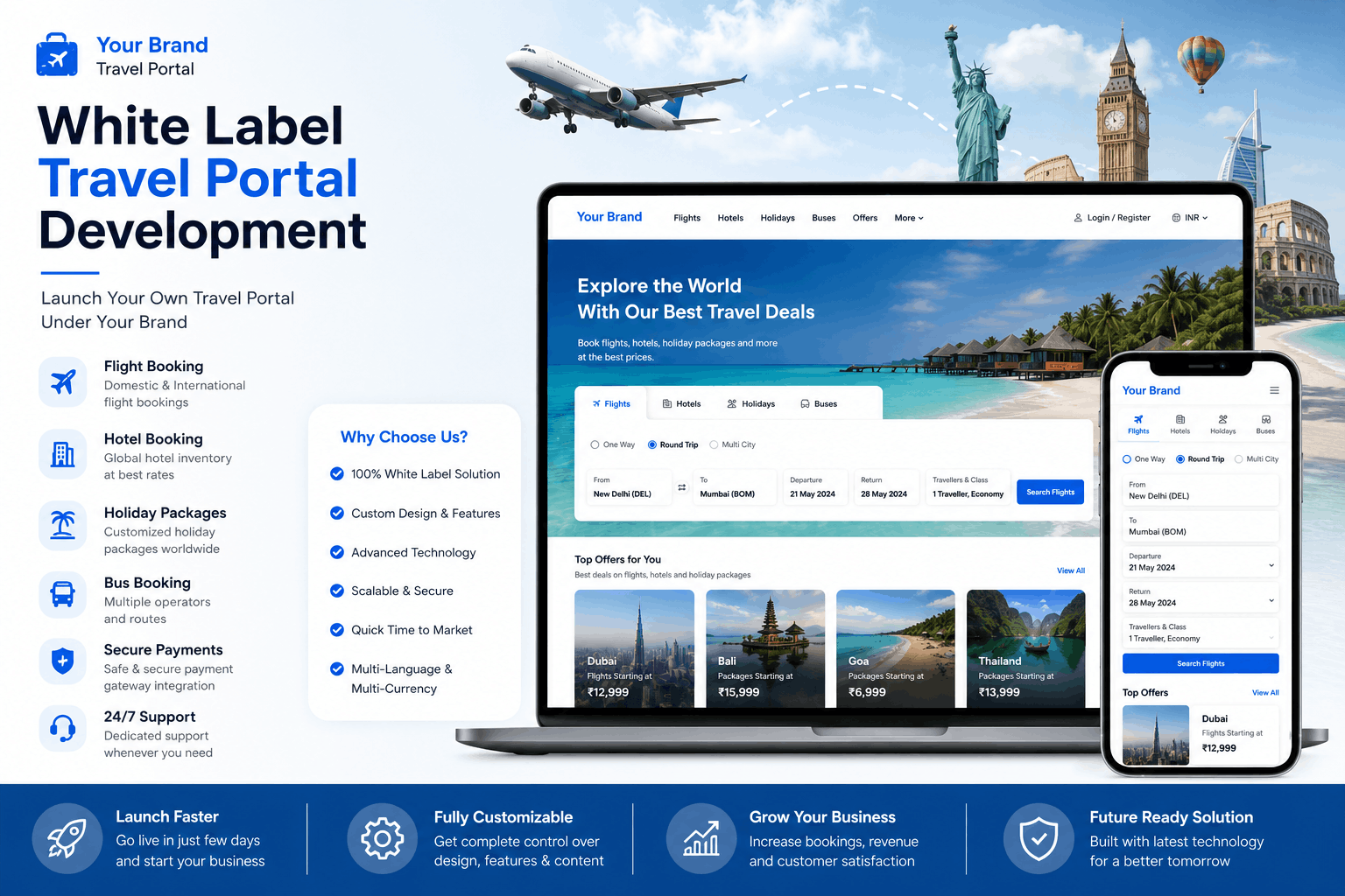 White Label Travel Portal Development Company in Delhi NCR