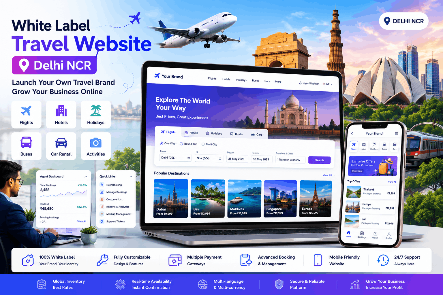 White Label Travel Website Delhi NCR
